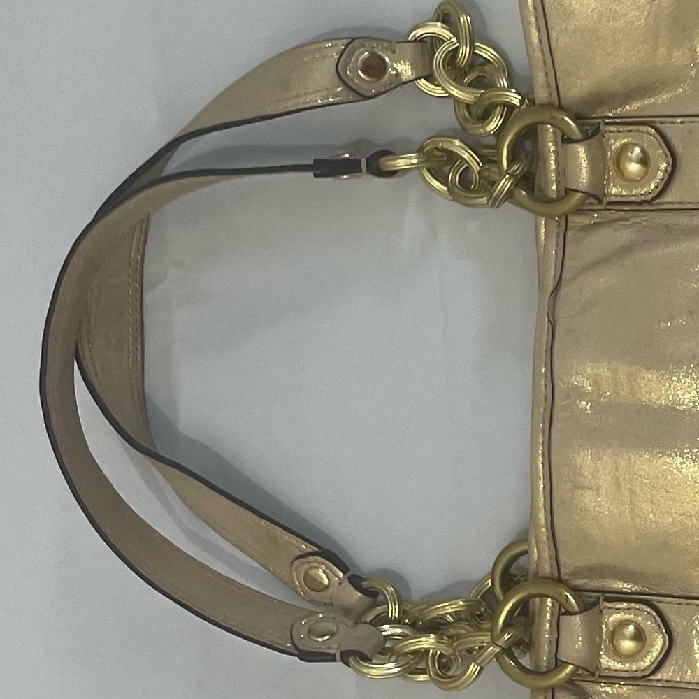 ✨ Coach Poppy Camelia Leather Pushlock Tote – Limited Edition ✨ - Picture 10 of 16